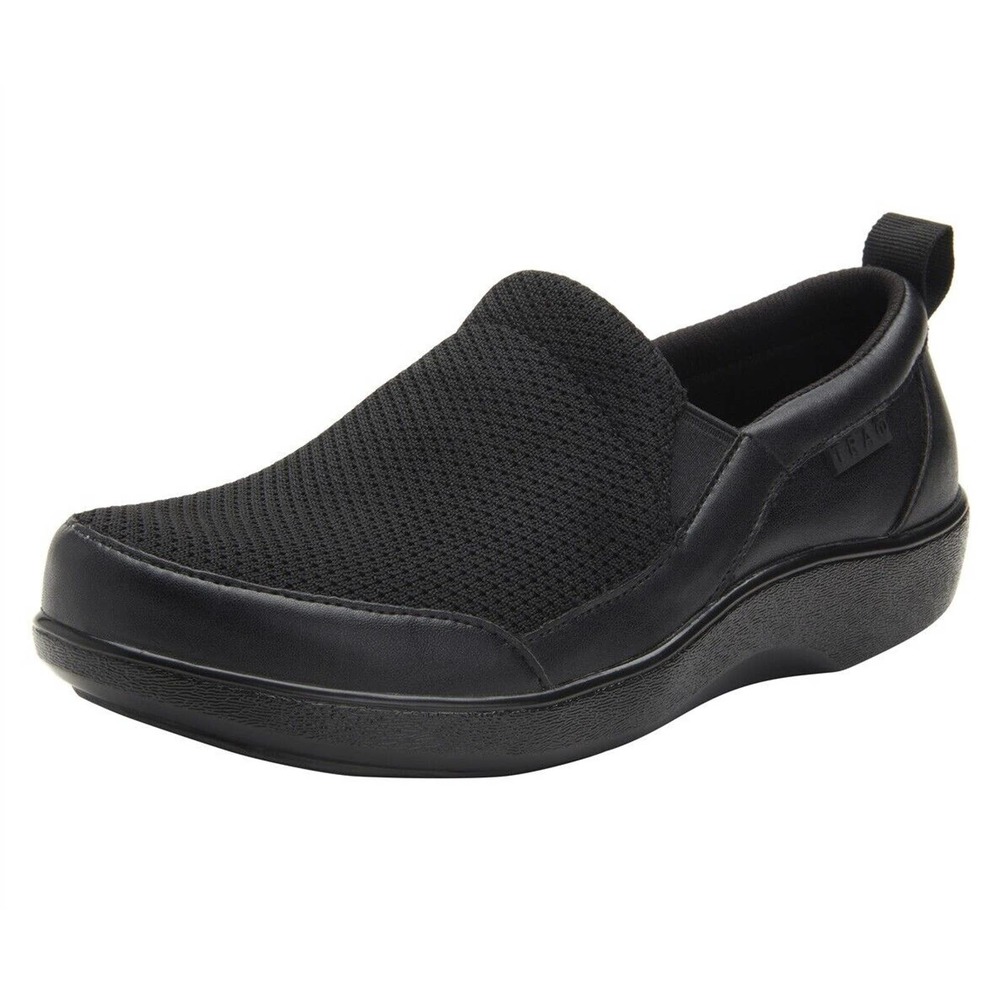 TRAQ by Alegria Womens Melodiq Smart Walking Shoe - Black Out